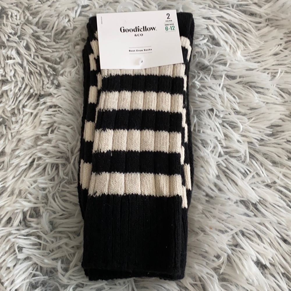 NEW Goodfellow & Co Boot Crew Socks Women’s 2 pr